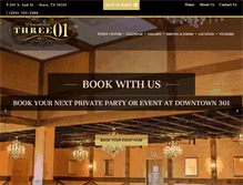 Tablet Screenshot of downtown301eventcenter.com